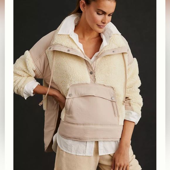 Anthro Daily Practice long sleeve Sherpa jacket - Picture 9 of 10